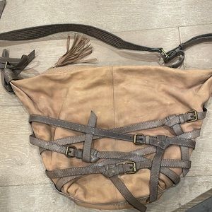 Olivia Harris hobo bondage bag Alexander Wang style